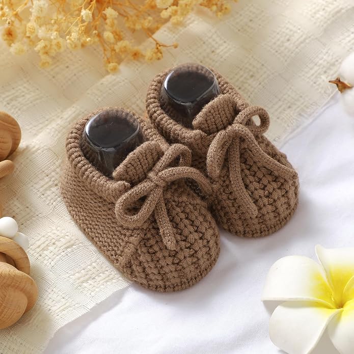 Baby Booties Newborn Baby First Shoes | Cozy Warm Knit Soft Booties - Image 6