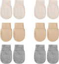 BQUBO 6 Pairs Newborn Baby Boys Girls Mittens 0-6 Months Unisex-Baby Infant by DRESHOW
