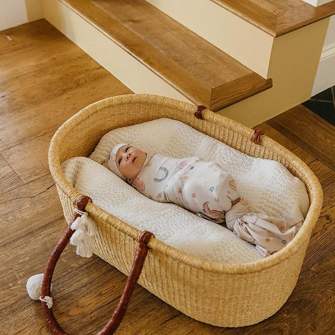 Copper Pearl Swaddle Blankets for Newborns | Soft Stretchy Receiving Blankets - Image 2