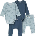 Modern Moments by Gerber Baby Viscose 4-Pack Bodysuit & Pant Set by ModernMomentsbyGerber