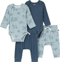 Modern Moments by Gerber Baby Viscose 4-Pack Bodysuit & Pant Set by ModernMomentsbyGerber
