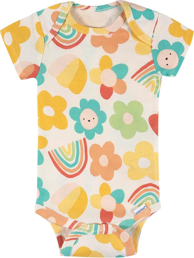Onesies Brand Baby Girls' 8-pack Short Sleeve Mix & Match Bodysuits - Image 5