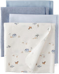 Carter's Baby Unisex Receiving Blankets 4-Pack, Soft Breathable Cotton Swaddle by Carters