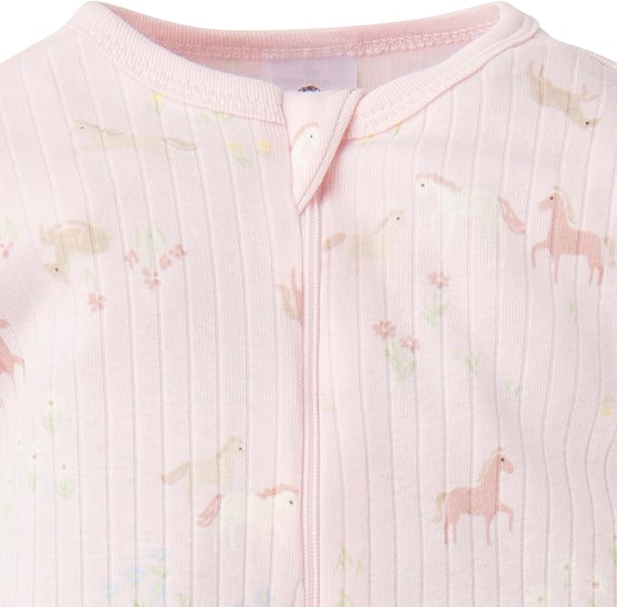 Gerber baby-girls Baby Unisex 2-pack 2-way Zip Textured Sleep 'N Play - Image 4