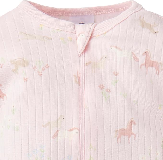 Gerber baby-girls Baby Unisex 2-pack 2-way Zip Textured Sleep 'N Play - Image 4