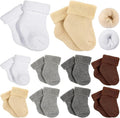 Twistover 10 Pairs Preemie Cotton Turn Cuff Socks by Twistover