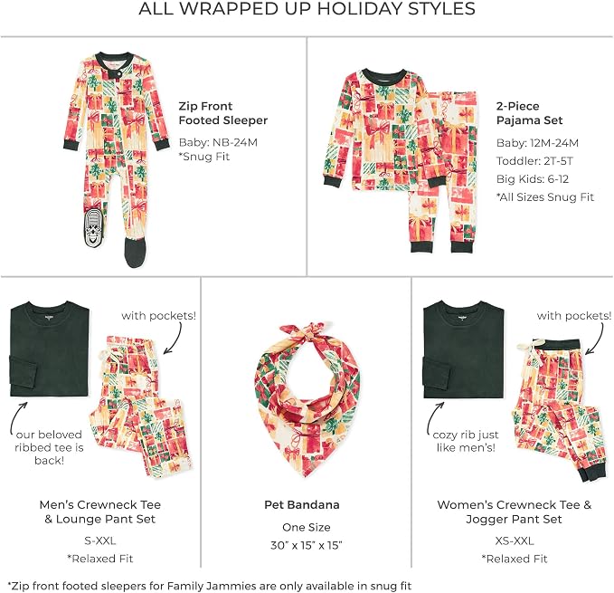 Burt's Bees Baby Matching Family Jammies, Organic Cotton, Holiday Pajamas - Image 2