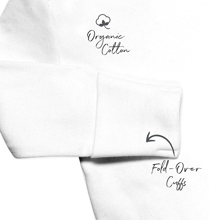 HonestBaby Baby 3-pack Long Sleeve Side-snap Kimono Bodysuits Organic Cotton - Image 5