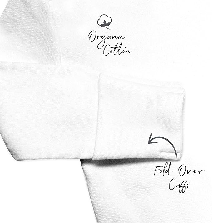 HonestBaby Baby 3-pack Long Sleeve Side-snap Kimono Bodysuits Organic Cotton - Image 5