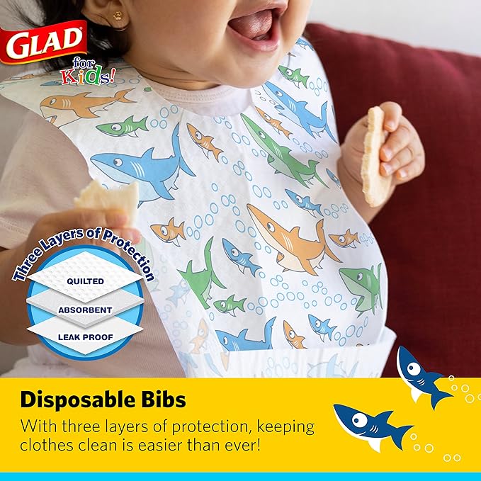 Glad for Kids Disposable Paper Bibs - Image 2