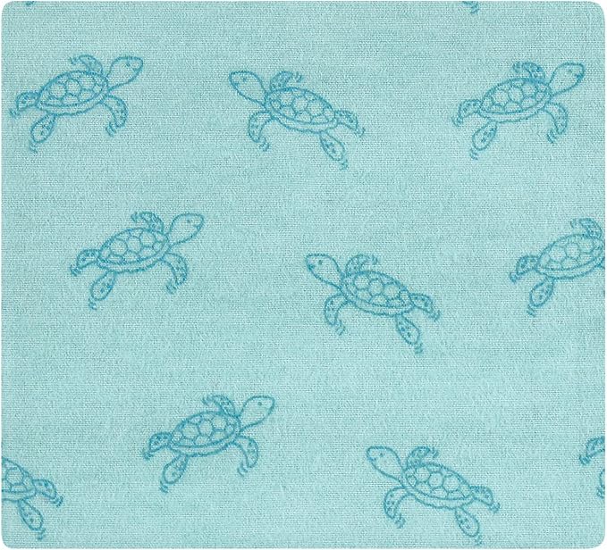 Hudson Baby Unisex Baby Cotton Flannel Receiving Blankets, Sea Characters - Image 5