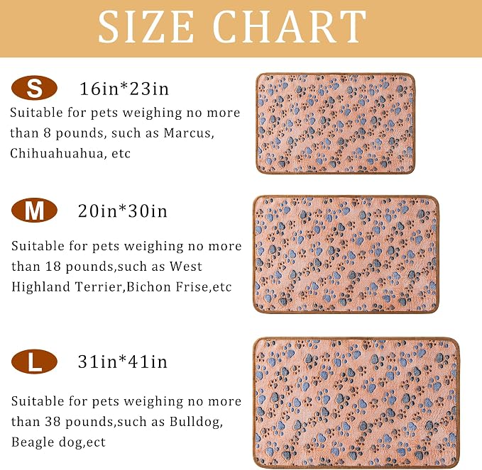 1 Pack 3 Blankets for Dog Puppy Cat | Super Soft Fluffy Premium Fleece Pet - Image 3