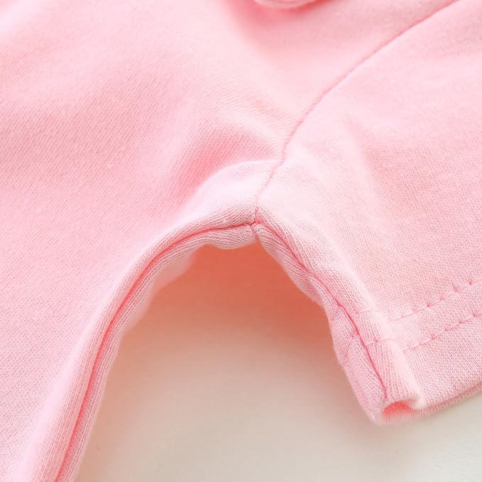Baby Girl Collared Onsie Polo Bodysuit Boy Cotton Romper Short Sleeve 0~24M - Image 4
