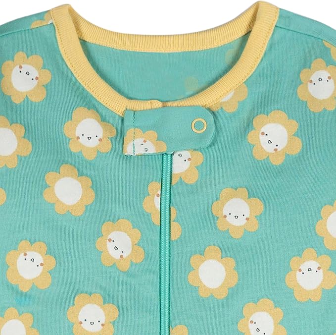 Onesies Brand Baby Girls 4-Pack Sleep 'N Play Footies Multi Pack - Image 2