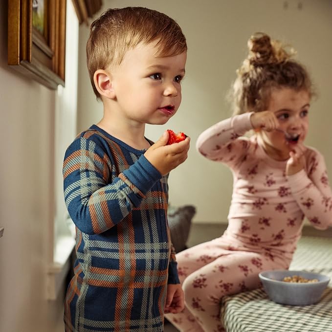 Modern Moments by Gerber Baby Boys & Girls Hacci Footless Pajamas - Image 2