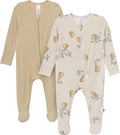 Modern Moments by Gerber Baby Viscose 2-Pack Sleep 'N Play w/ Mitten Cuffs by ModernMomentsbyGerber