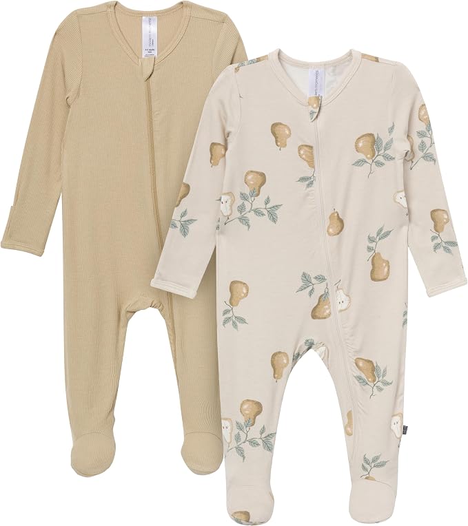 Modern Moments by Gerber Baby Viscose 2-Pack Sleep 'N Play w/ Mitten Cuffs by ModernMomentsbyGerber