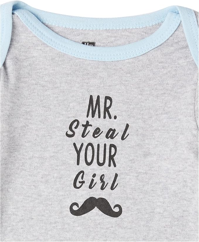 Hudson Baby baby-boys Cotton Long-sleeve Bodysuits 5-pack - Image 3