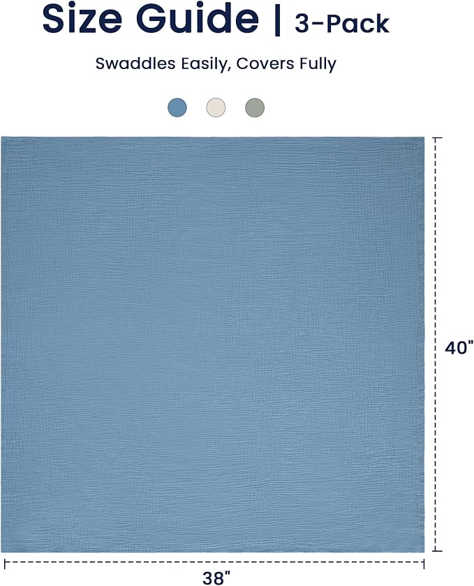 EXQ Home Muslin Swaddle Blankets - Image 6