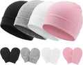 BQUBO Baby Hats and Mittens Infant Cotton Beanie Gloves No Scratch Set Newborn by DRESHOW