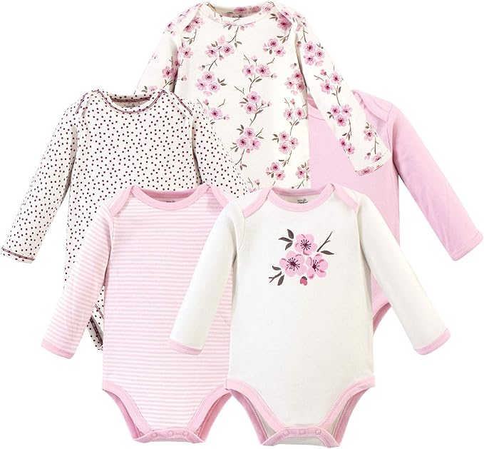 Touched by Nature Unisex Baby Organic Cotton Long-Sleeve Bodysuits by TouchedbyNature