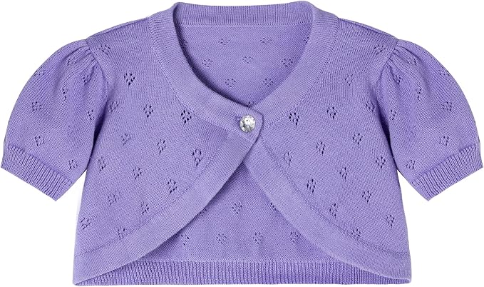 Girls Cardigan Sweater Toddler Baby Kids Knit Bolero Shrug by RIMILLCESS