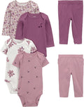 Simple Joys by Carter's Baby Girls 6-piece Bodysuits and Pants Set by SimpleJoysbyCarters