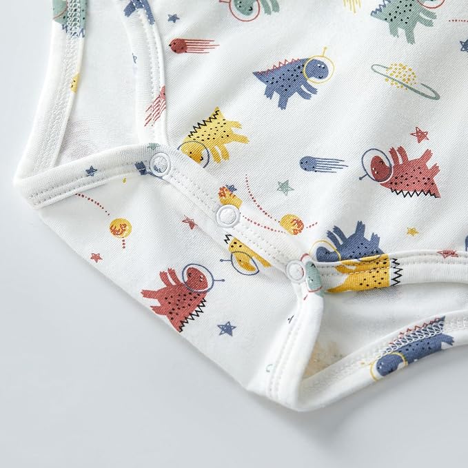 pureborn Baby Girls Boys Bodysuit Super Soft Cotton Romper 0-24 Months | - Image 5