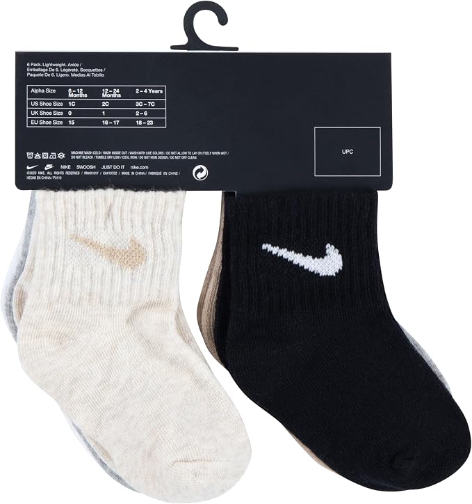 Nike Baby 6-pack Baby/Toddler Basic Socks - Image 6
