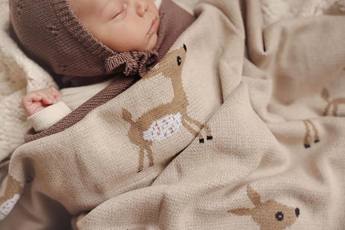 Knit Baby Swaddle Blanket - Image 5