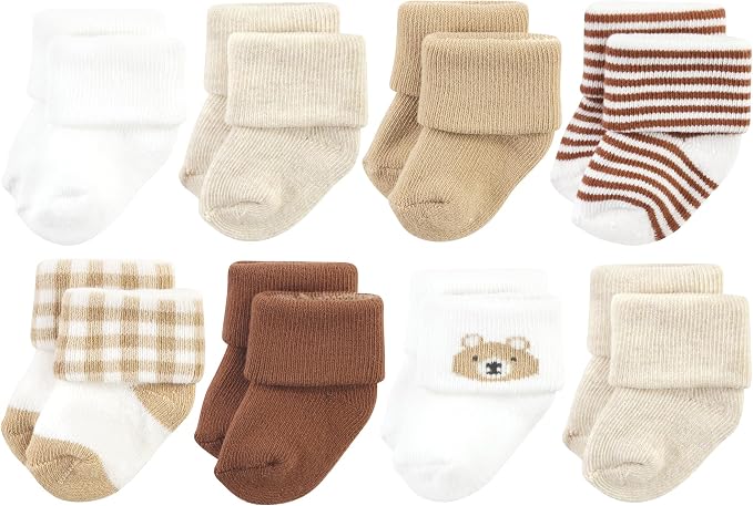 Hudson Baby Baby 8-pack Cotton Rich Newborn and Terry Socks by HudsonBaby