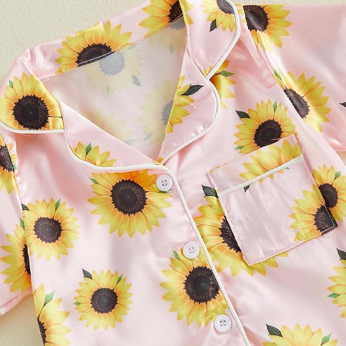 Kuriozud Baby Girl Boy Romper Pajamas Onesie Short Sleeve Button Down Pjs - Image 7