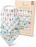 Copper Pearl Baby Bibs 4 Pack, Printed Bandana Drool Bibs by CopperPearl