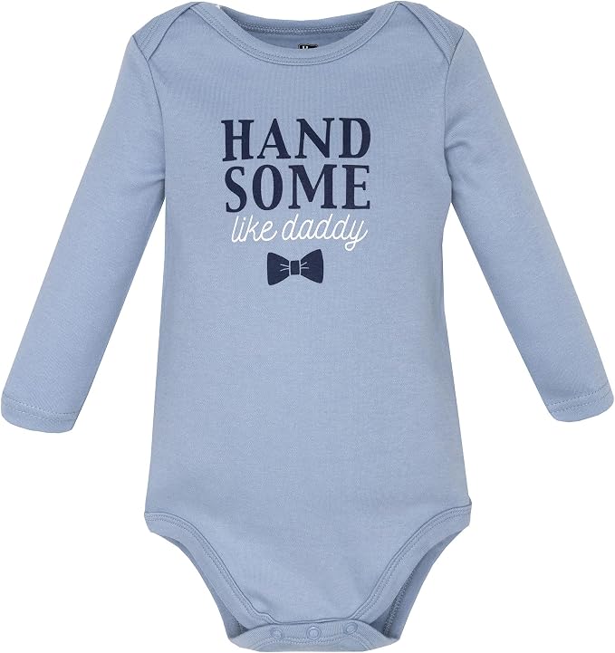 Hudson Baby baby-boys Cotton Long-sleeve Bodysuits 5-pack - Image 7