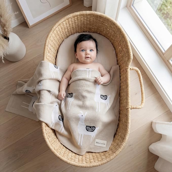 Unisex Cozy Receiving Swaddle Cuddle Stroller Crib Stroller 100% Fine Loomed - Image 8