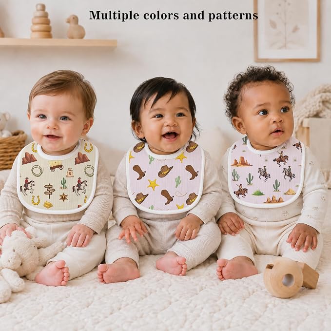 Baby Bibs for Baby Boys Girls 6-Pack - Image 6