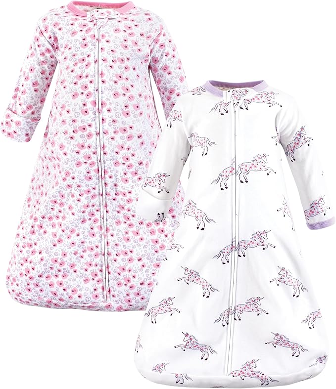 Hudson Baby Unisex Baby Cotton Long-Sleeve Wearable Sleeping Bag by HudsonBaby