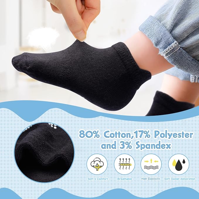 Toddler Non Slip Grip Ankle Socks - Image 5