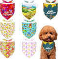 7 PCS Fall Dog Bandanas for Small Dogs 18 Inch Autumn Dog Bandanas Adjustable by Bestwishforyou
