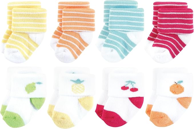 Hudson Baby Baby 8-pack Cotton Rich Newborn and Terry Socks by HudsonBaby