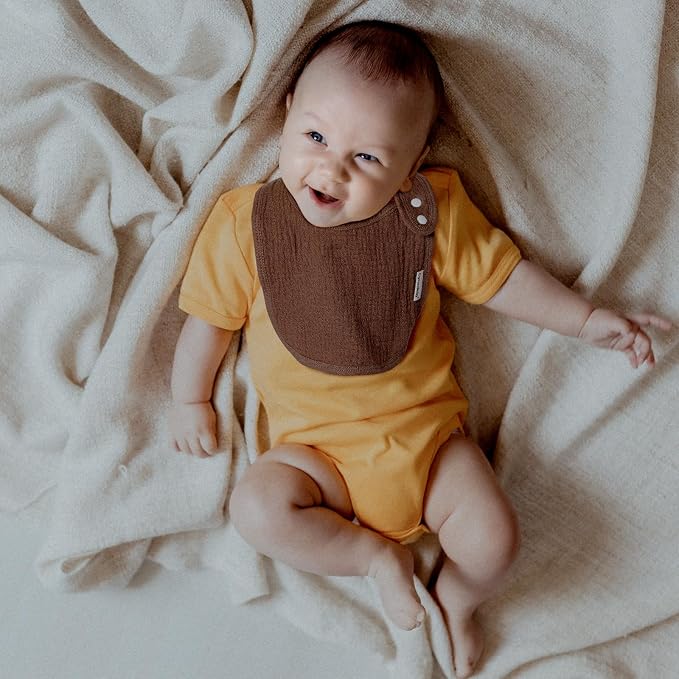 Muslin Baby Bibs for Drooling and Teething, Bibs for Boys Girls | Soft Cotton - Image 3