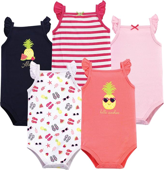 Hudson Baby Unisex Baby Cotton Sleeveless Bodysuits by HudsonBaby