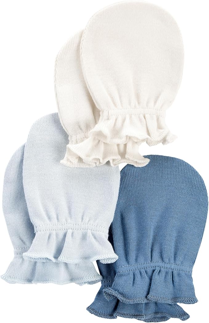 Carter's Baby Girls' 3-Pack Scratch Mittens Set - Image 2