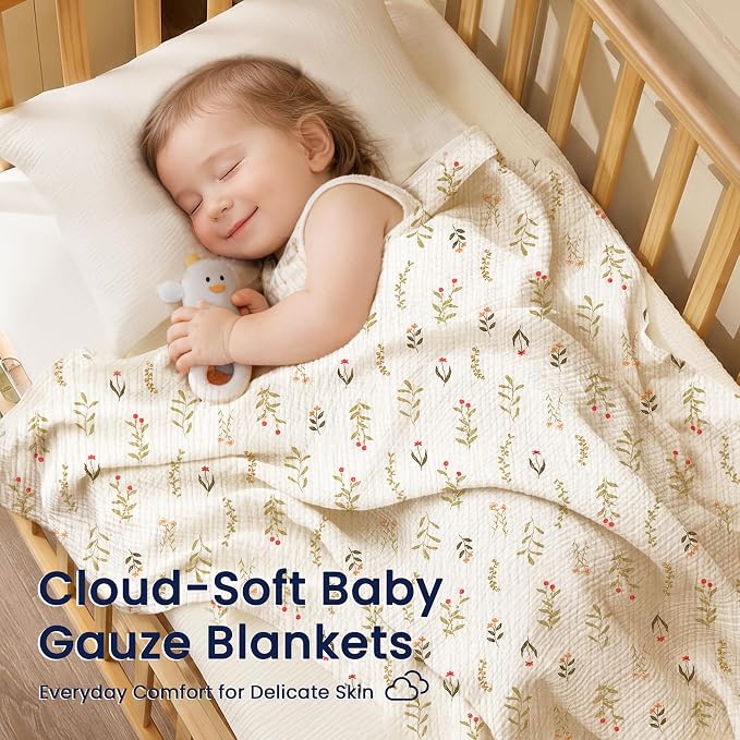 EXQ Home Muslin Swaddle Blankets - Image 2