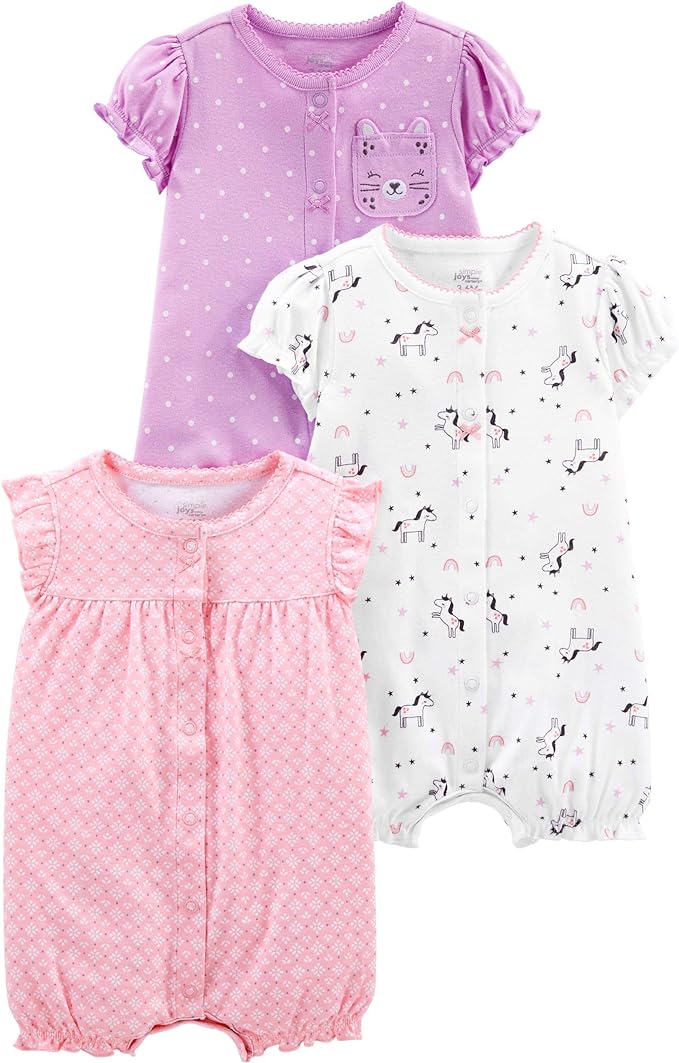 Simple Joys by Carter's Baby Boys 3 pack Snap up Rompers by SimpleJoysbyCarters