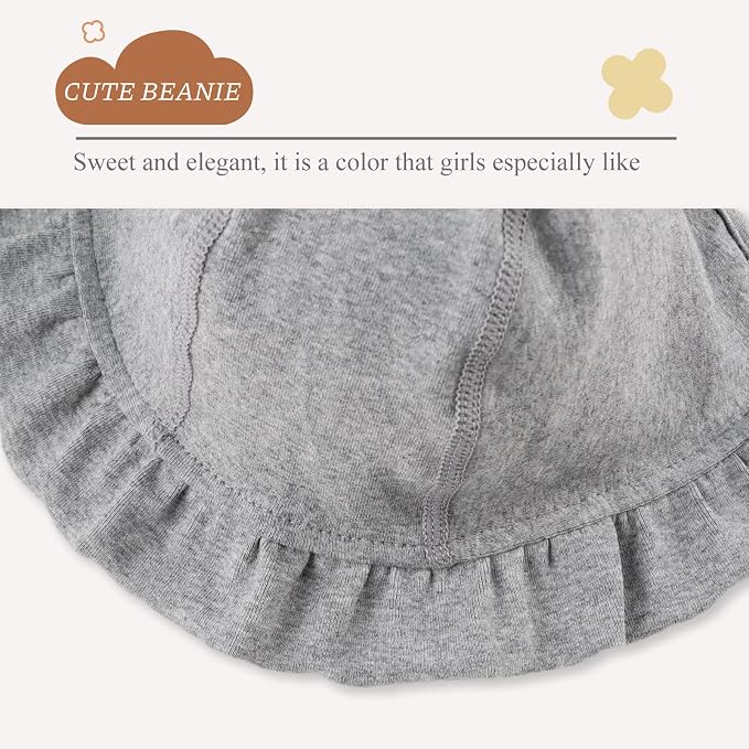 Lovely Baby Girl Hospital Hat Soft Cotton Newborn Beanie Winter Baby Hats - Image 5