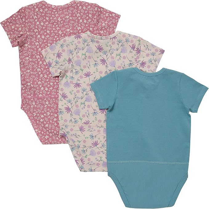 Hanes Baby Pure Comfort Short Sleeve Bodysuits, Infant Bodysuits, Boys & Girls - Image 2