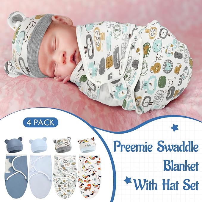 Buryeah 4 Pack Swaddle Blanket Wrap - Image 4