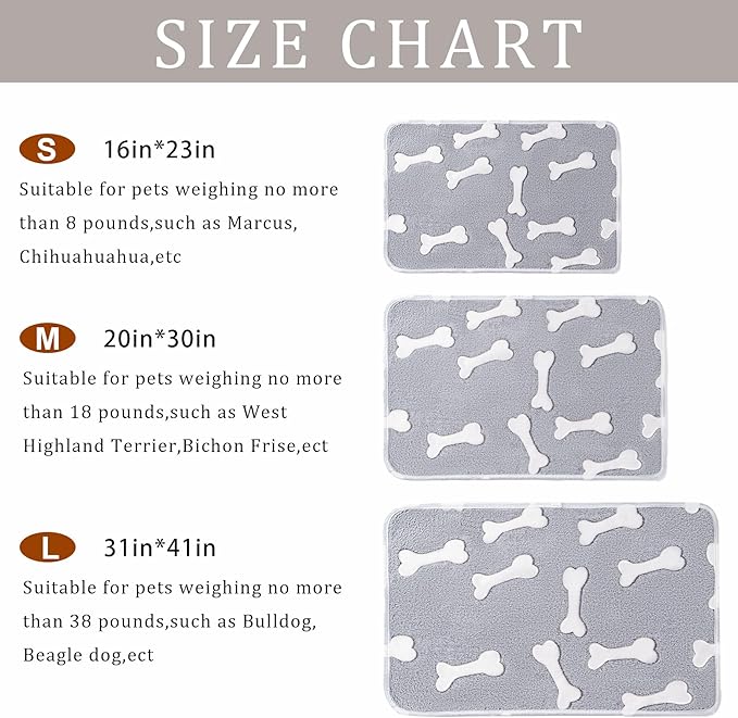 1 Pack 3 Blankets for Dog Puppy Cat | Super Soft Fluffy Premium Fleece Pet - Image 3