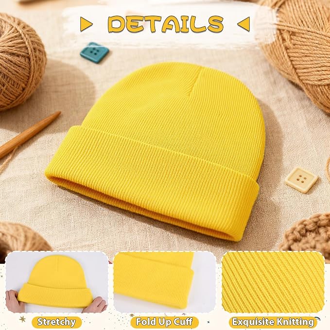 ZOORON Toddler Beanie Baby Kids Beanies Warm Winter Hat Knit Skull Cap - Image 5